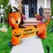 GOOSH 5 FT Halloween Inflatable Outdoor Dog with a Pumpkin & Pirate Hat